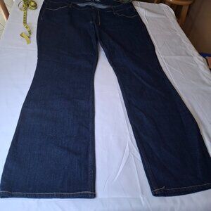 WOMEN'S OLD NAVY WOW BOOT CUT  MID-RISE JEANS - SIZE 18  DARK WASH